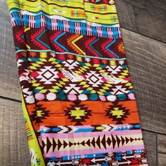 J & K Leggings - Bright multi color print - Picture 2 of 4